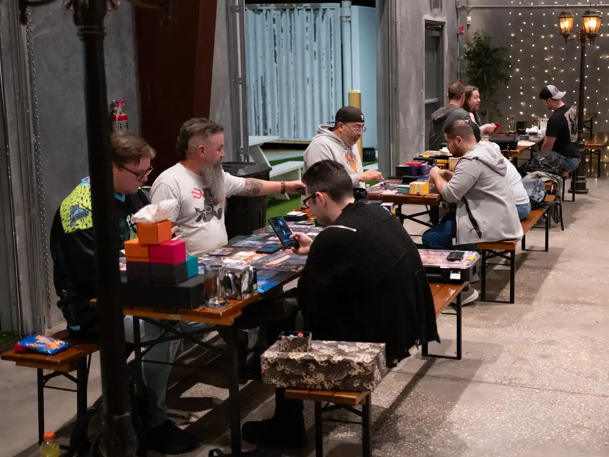 Magic: The Gathering community playing at Brewlando